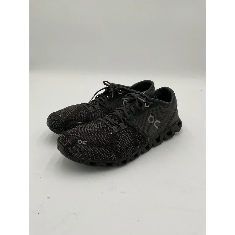 On Cloud X Women's Running Shoe Size 9 Black Sneaker Lace Up 650 Training Runner